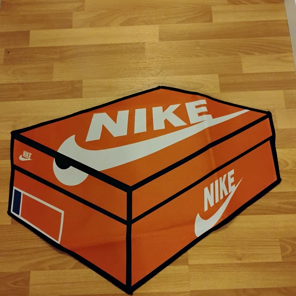 Nike Bright Orange Shoe Box Rug